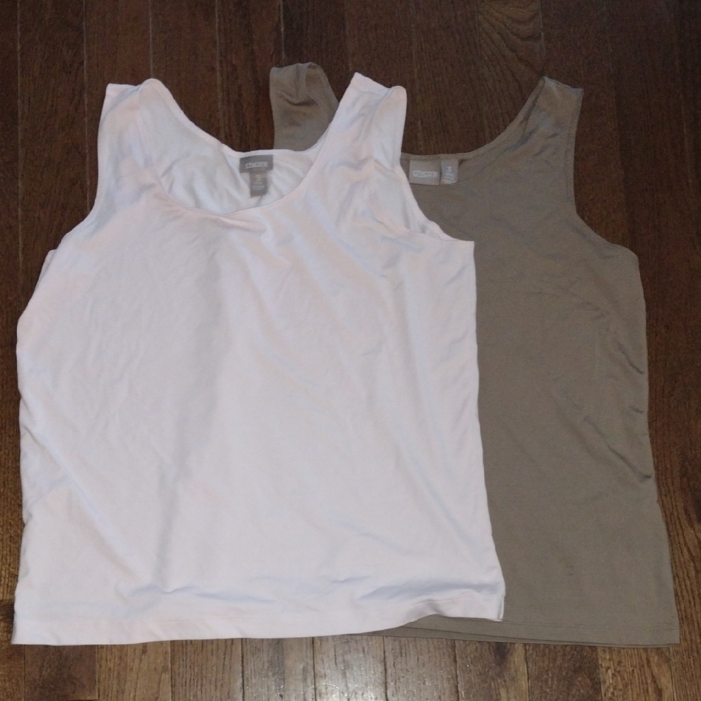 Chicos Taupe Tank Top